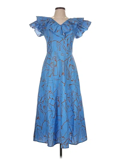Pre-owned De Loreta Cocktail Dress In Blue
