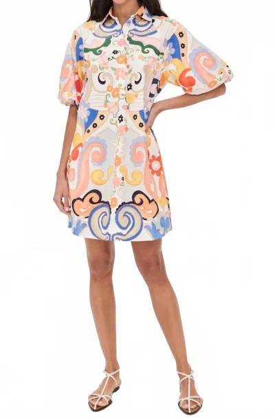 DE LORETA ESTE MINI DRESS IN RAMBUTAN