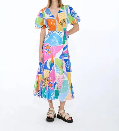 De Loreta Izula Dress In Arpi Print In Multi