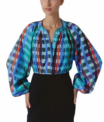 De Loreta Kaia Blouse In Astro In Multi