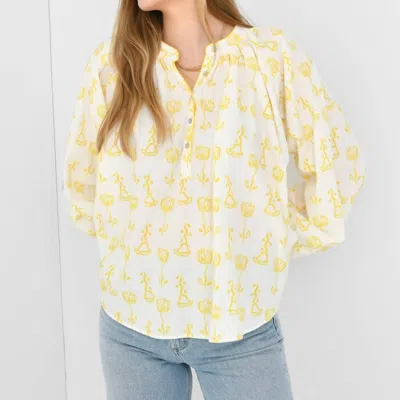 De Loreta Kaia Blouse In Trigo Amarillo In Yellow