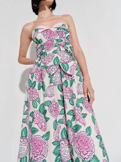 De Loreta Lidia Dress In Festival Print In Pink