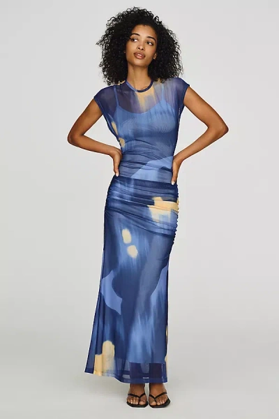 De Loreta Melodi Petite Maxi Dress In Blue