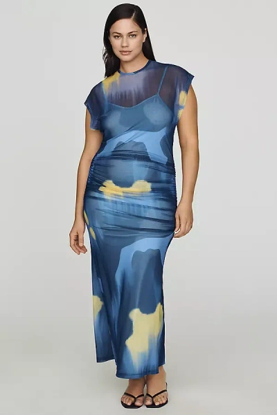 De Loreta Melodi Plus Maxi Dress In Blue