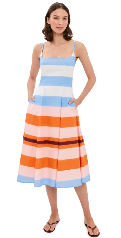 De Loreta Micaela Dress Costa Azul In Multi
