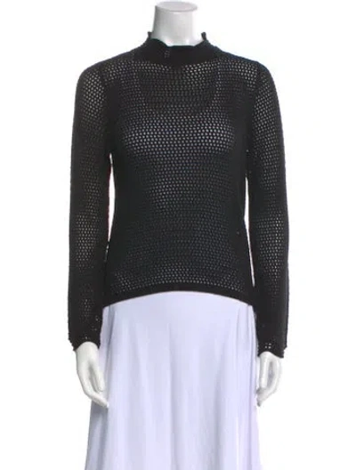 Pre-owned De Loreta Mock Neck Sweater W/ Tags In Black
