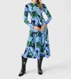 De Loreta Nono Dress In Marmol Verde In Multi