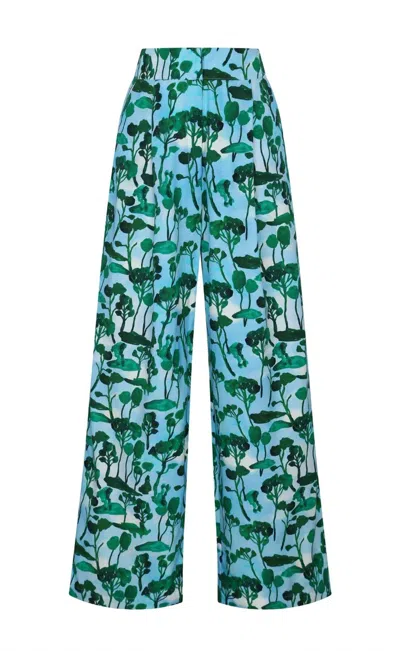 De Loreta Panca Pants In Cosecha In Blue