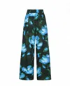 De Loreta Panca Pants In Recuerdos Verde In Multi