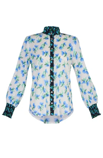 De Loreta Pascualina Long Sleeve Cotton Button-up Shirt