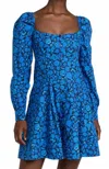 De Loreta Pique Dress In Camelia In Blue