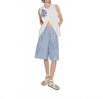 De Loreta Pluma Vest In White