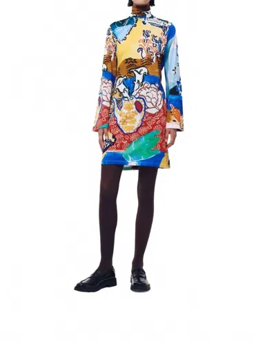 De Loreta Taca Mini Dress In Ovalle In Multi