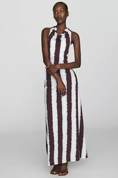 De Loreta Teresa 100% Cotton Maxi Dress In Multicolor