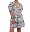 De Loreta Uchuva Mini Dress In Floral In Purple