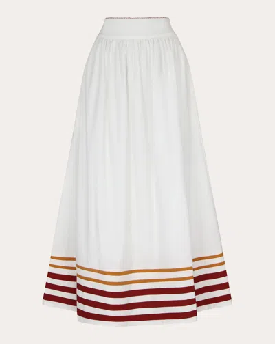 De Loreta Women's Encantada Skirt In White