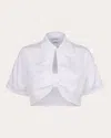 De Loreta Myriam Blouse White In White