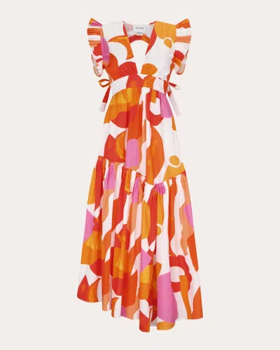 De Loreta Women's Totora Dress In Orange