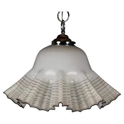 Pre-owned De Majo Vintage Murano Pendant Lamp By Vetreria , Italy 1970s In Transparent
