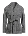 De Petrillo Man Blazer Black Size 42 Virgin Wool In Gray