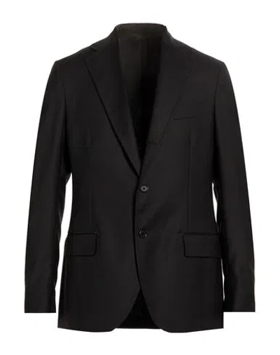 De Petrillo Man Blazer Black Size 44 Virgin Wool