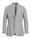 De Petrillo Man Blazer Light Grey Size 40 Virgin Wool, Cashmere In Gray