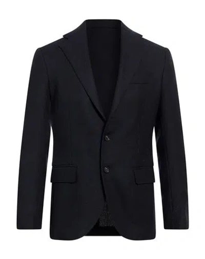 De Petrillo Man Blazer Midnight Blue Size 36 Virgin Wool, Cotton