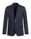De Petrillo Man Blazer Navy Size 42 Cashmere, Virgin Wool, Silk, Elastane In Navy Blue