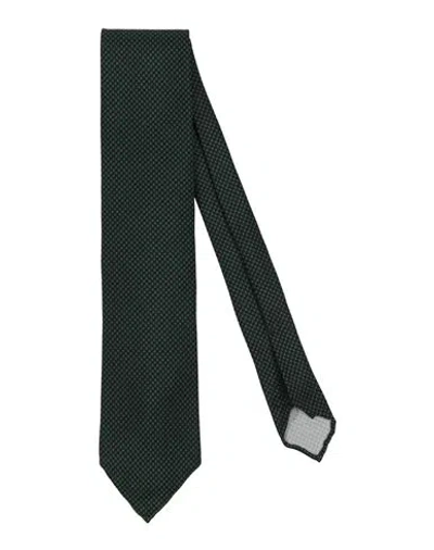 De Petrillo Man Ties & Bow Ties Green Size - Silk