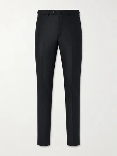 De Petrillo Straight-leg Wool And Cashmere-blend Suit Trousers In Black