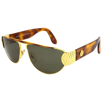 Pre-owned De Rigo Egon Von Furstenberg Aviator Sunglasses, Italy 80s In Brown