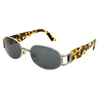 Pre-owned De Rigo Egon Von Furstenberg Vintage Sunglasses, Italy 80s In Gray