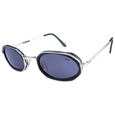 Pre-owned De Rigo Hexagonal Vintage Sunglasses By Lozza, Italy 80s In Gray