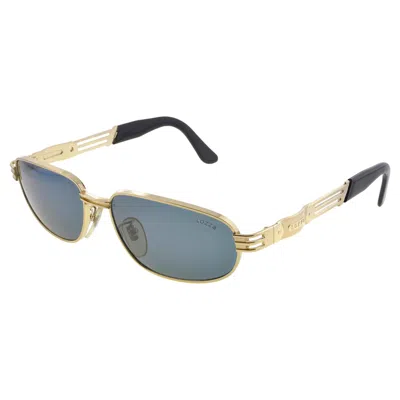 Pre-owned De Rigo Lozza Golden Vintage Sunglasses 80s In Gray