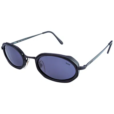 Pre-owned De Rigo Lozza Hexagonal Vintage Sunglasses, Italy 80s In Gray