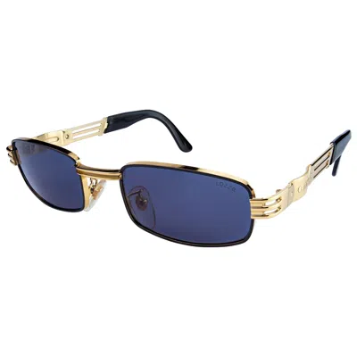 Pre-owned De Rigo Lozza Rectangular Vintage Sunglasses 80s In Purple