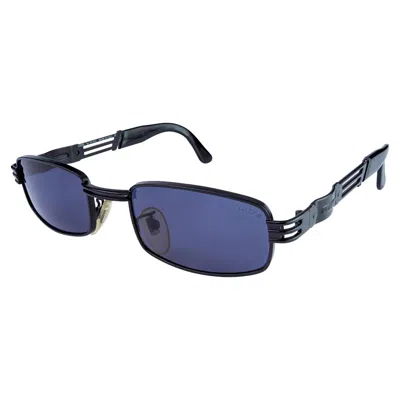 Pre-owned De Rigo Lozza Rectangular Vintage Sunglasses 80s In Purple