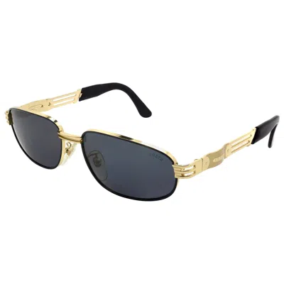 Pre-owned De Rigo Lozza Vintage Sunglasses 80s In Black