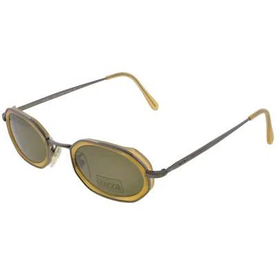 Pre-owned De Rigo Lozza Vintage Sunglasses Hexagonal, Italy 80s In Brown
