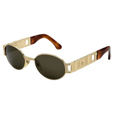 Pre-owned De Rigo Prince Egon Von Furstenberg Vintage Sunglasses 80s In Black