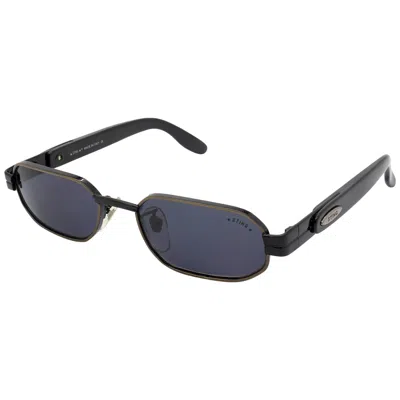 Pre-owned De Rigo Small Hexagonal Sunglasses By Sting, Italy In Black