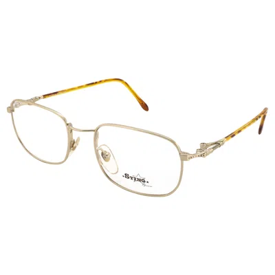 Pre-owned De Rigo Steampunk Glasses Frame By Sting, Italy 90s, Spring Hinges In Sand