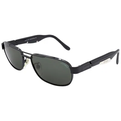 Pre-owned De Rigo Sting Black Aviator Sunglasses, Italy 90s