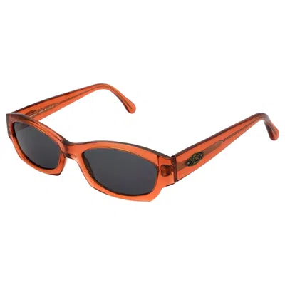 Pre-owned De Rigo Sting Narrow Vintage Sunglasses Translucent, Made In Italy In Brown