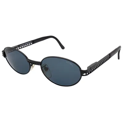 Pre-owned De Rigo Sting Oval Sunglasses Vintage, Italy 1990s In Black