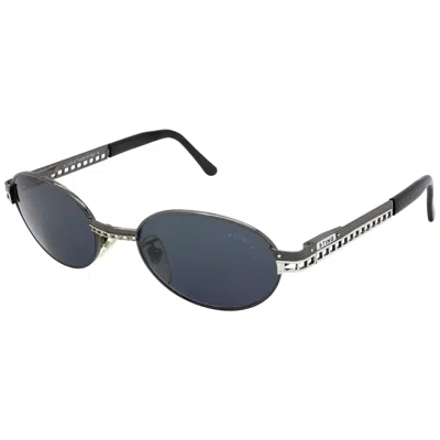 Pre-owned De Rigo Sting Oval Vintage Sunglasses, Italy 90s In Gray