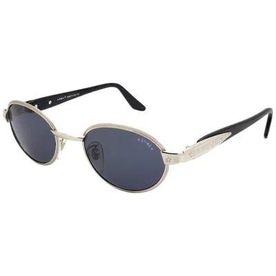 Pre-owned De Rigo Sting Round Vintage Sunglasses 90s In Gray