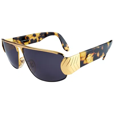 Pre-owned De Rigo Vintage Sunglasses By Egon Von Furstenberg, Italy 1980s In Black