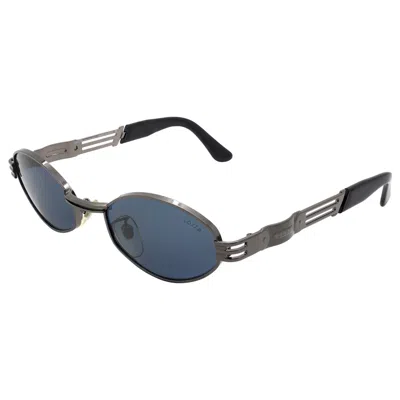 Pre-owned De Rigo Vintage Sunglasses By Lozza, 80s Hexagonal Sunglasses In Gray