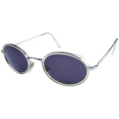 Pre-owned De Rigo Vintage Sunglasses By Lozza Made In Italy. Oval 80s Sunglasses In Gray